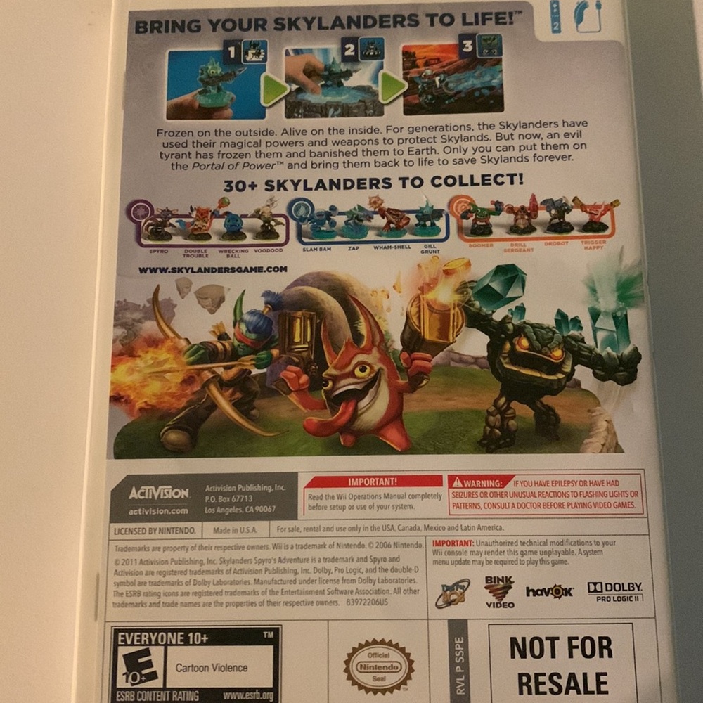 Wii skylanders video game - Picture 3 of 4
